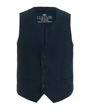 Синий твидовый жилет Gulliver (164)