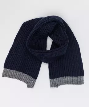 Синий вязаный шарф Button Blue