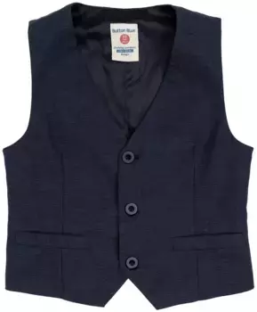 Синий жилет Button Blue (104)