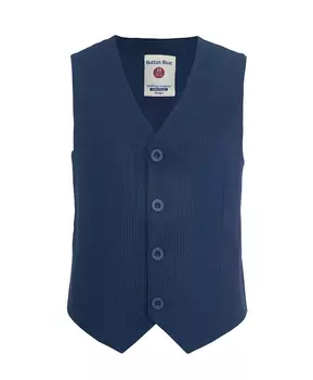 Синий жилет в полоску Button Blue