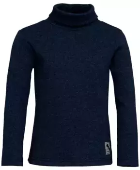 Синяя меланжевая водолазка Button Blue (158)