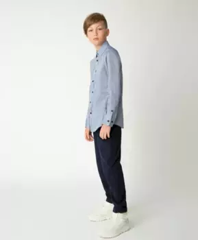 Синяя рубашка Gulliver (158)