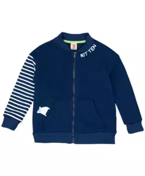 Синяя толстовка Button Blue (104)