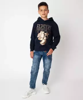 Синяя толстовка Gulliver (146)