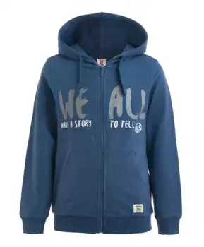 Синяя толстовка из футера Button Blue (98)