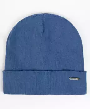 Синяя вязаная шапка Button Blue (50)