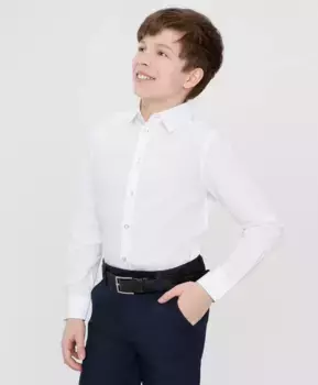 Сорочка классическая приталенная белая Button Blue (152)