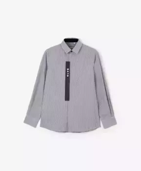 Сорочка классическая в полоску синяя Gulliver (140)