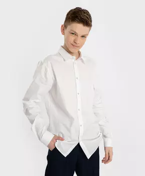 Сорочка с вышивкой на манжете для мальчика белая Button Blue (170*88*72(S))