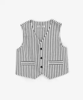 Жилет стильный полосатый мультицвет для мальчика Gulliver (68-46)