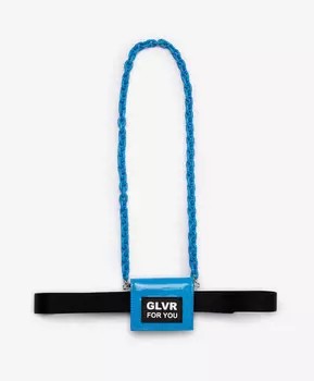 Сумка лаковая мини формата синяя для девочки Gulliver (One size)
