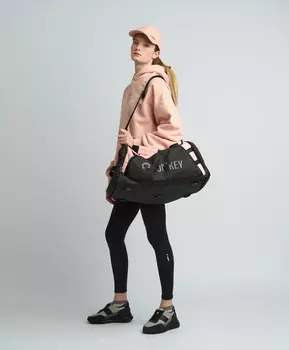 Сумка спортивная с непромокаемым карманом розовая Jumkey