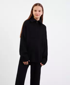 Свитер оверсайз черный Gulliver (152)