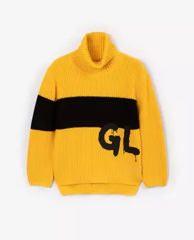 Свитер вязаный желтый Gulliver (134)