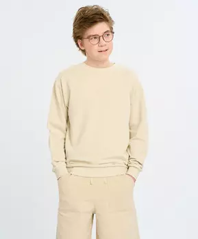 Свитшот базовый детский бежевый Button Blue