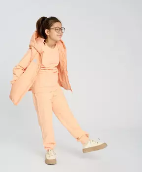 Свитшот базовый детский оранжевый Button Blue