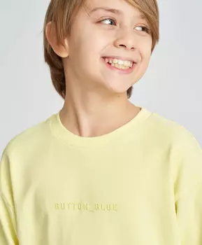 Свитшот базовый детский желтый Button Blue