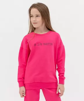 Свитшот Button Blue цвета фуксии (98)