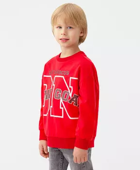 Свитшот из футера красный Button Blue (98)