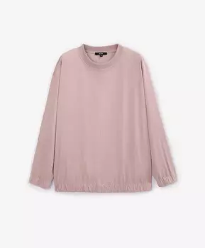 Свитшот оверсайз из экозамши розовый GLVR