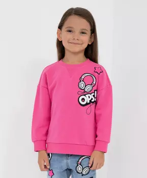 Свитшот оверсайз с комбинированным принтом Gulliver (98)