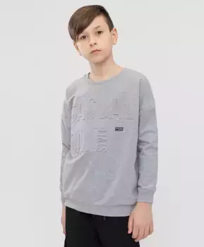 Свитшот серый Button Blue (128)