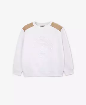 Свитшот трикотажный белый Gulliver Select