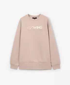 Свитшот удлиненный бежевый GLVR (M)