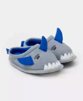 Тапочки домашние в виде акулы серые Button Blue (34*35)
