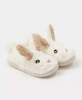 Тапочки домашние в виде зайца бежевые Button Blue (26*27)