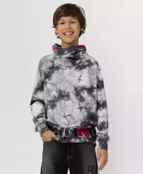 Темно-серая толстовка из футера Button Blue (158)