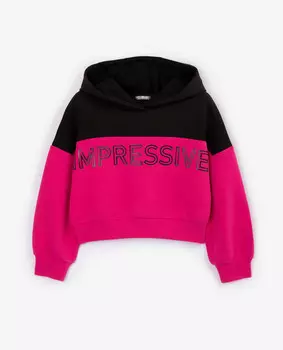 Толстовка-бомбер розовая Gulliver (128)