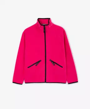 Толстовка для девочки распашная из флиса Gulliver (170)