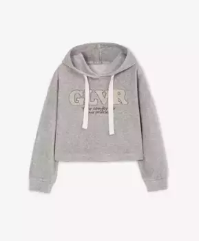 Толстовка для девочки с капюшоном оверсайз Gulliver (164)