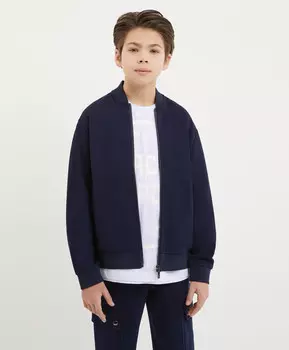 Толстовка из джерси синяя для мальчика Gulliver