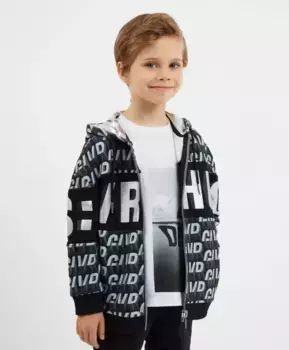 Толстовка из футера черная Gulliver (110)