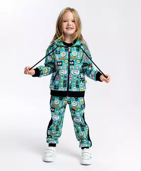 Толстовка на молнии мультицвет Button Blue (98)