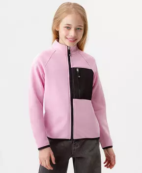 Толстовка на молнии розовая Button Blue (98)