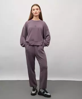 Толстовка оверсайз для женщины фиолетовая Jumkey (M)