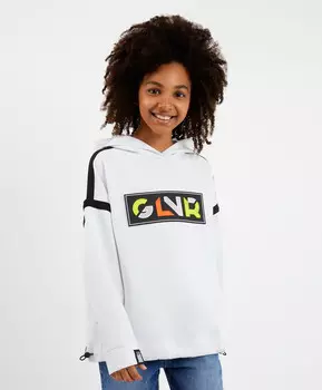 Толстовка с капюшоном белая Gulliver (170)