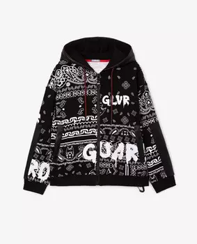 Толстовка с капюшоном черная Gulliver (164)