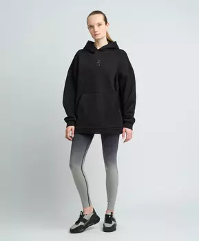 Толстовка с капюшоном для женщины черная Jumkey