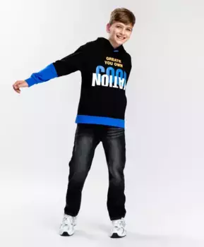 Толстовка с капюшоном мультицвет Button Blue (152)