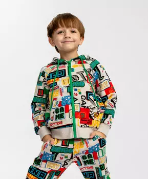 Толстовка с капюшоном мультицвет Button Blue (122)