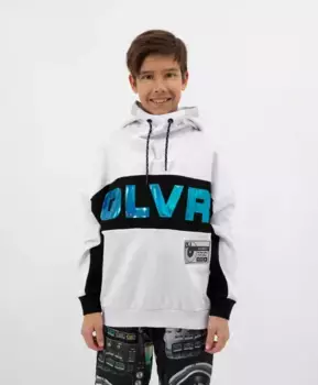 Толстовка с капюшоном с 3D принтом белая Gulliver (134)