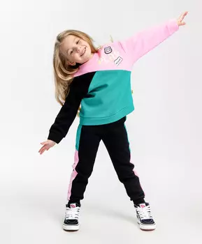 Толстовка с начесом мультицвет Button Blue (98)