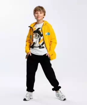 Толстовка с принтом желтая Button Blue (152)