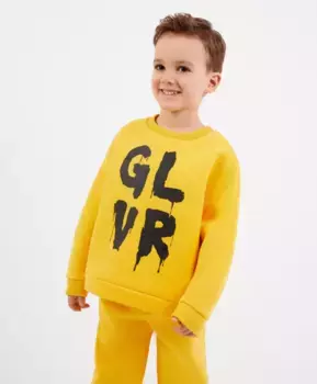 Толстовка с принтом желтая Gulliver (128)