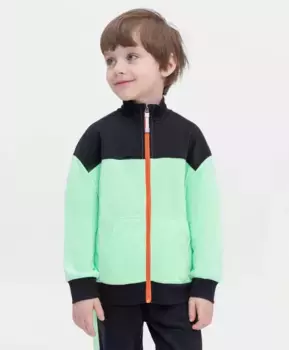 Толстовка в стиле колорблок мятная Button Blue (146)