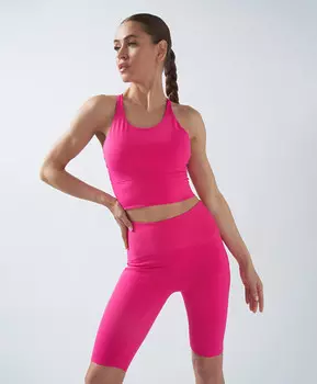 Топ спортивный с мягкими чашками для женщины цвета фуксии Jumkey (44 (S))